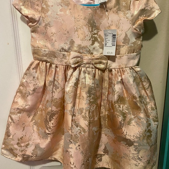 NWT! Beautiful Pink & Gold 3T Dress!